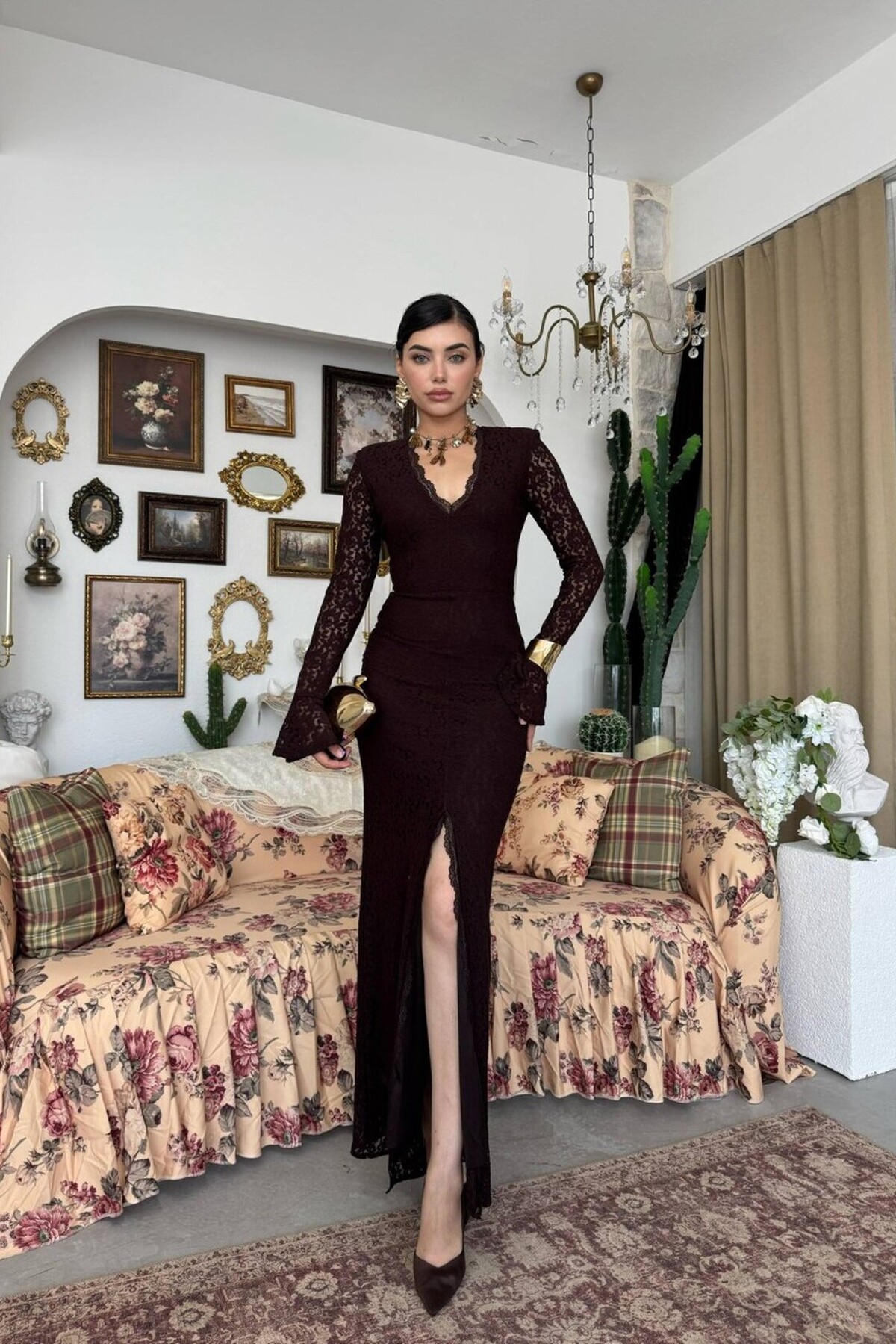 Ivory dentel dress